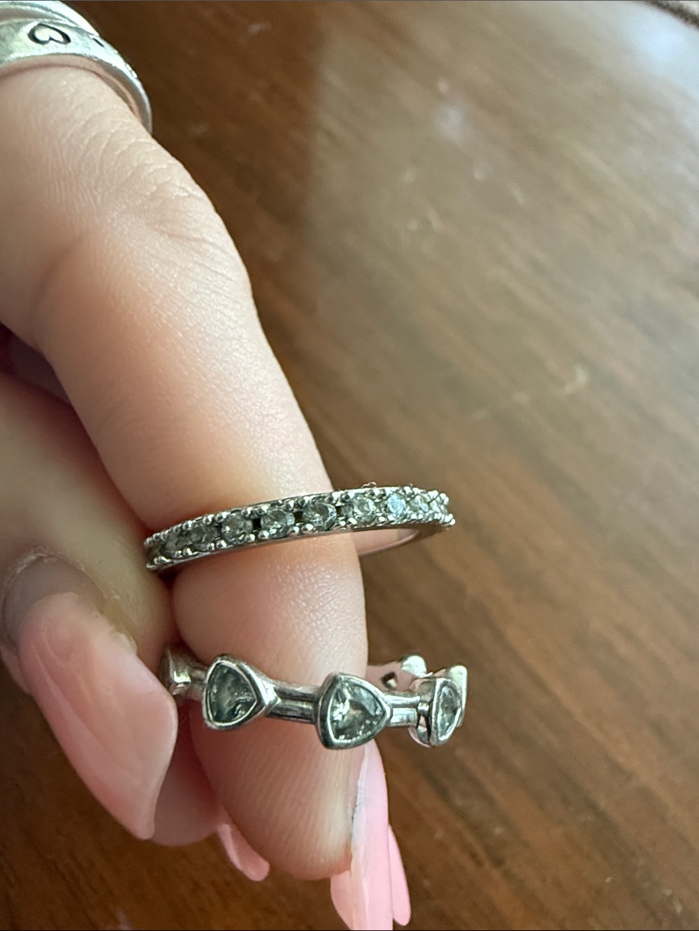Silver Size 5 Kendra Scott Ring set